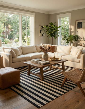 8' 4 x 9' 9 Hand Woven Kilim Modern Wool Rug