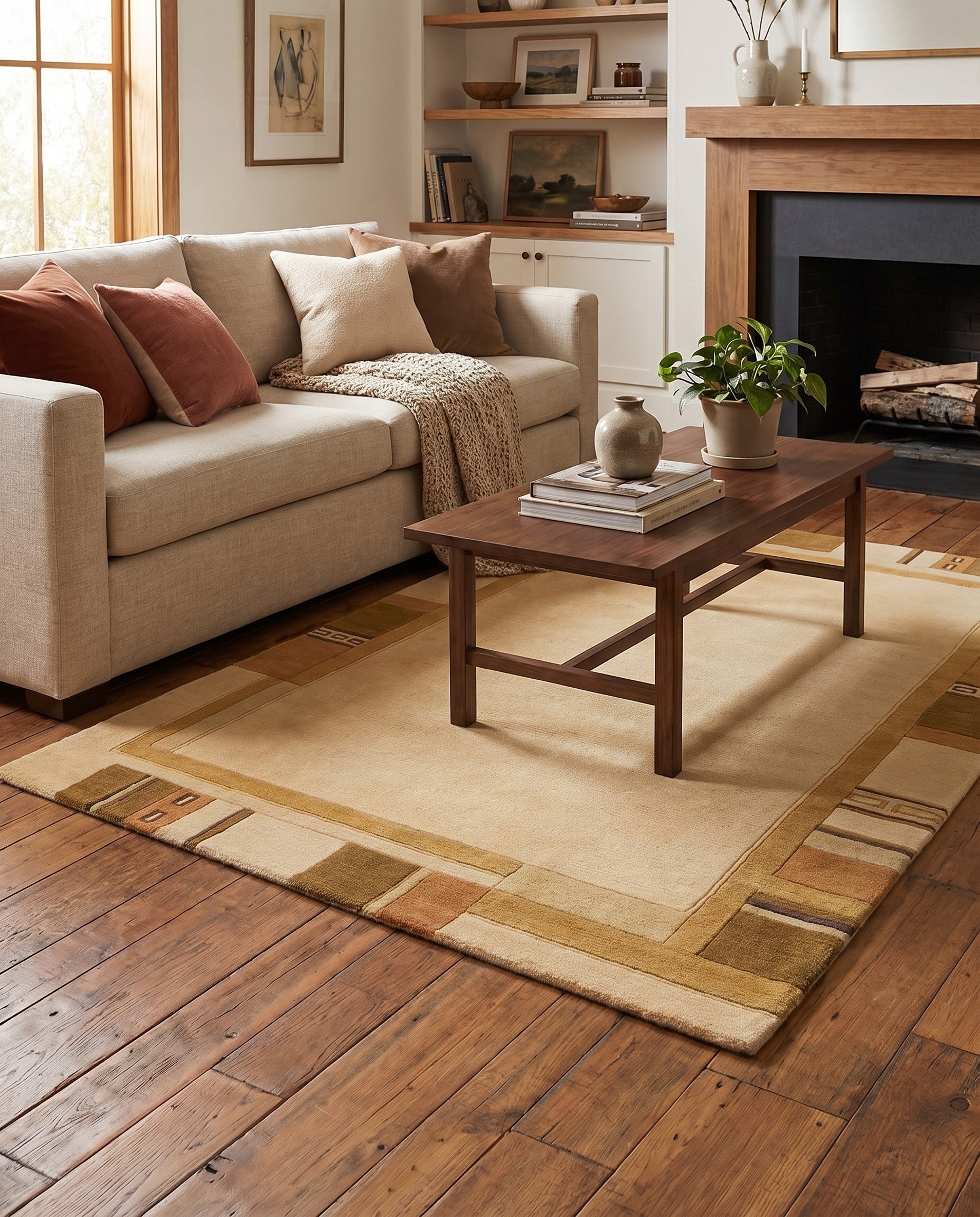 4' x 6' Hand Knotted Nepal Wool Rug