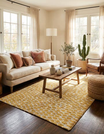 5' x 8' Hand Knotted Moroccan Wool Rug