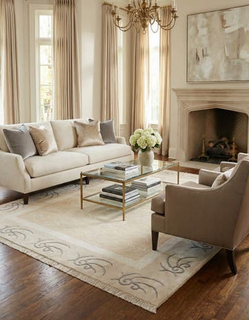 5' 7 x 7' 10 Hand Knotted Darya Wool Rug