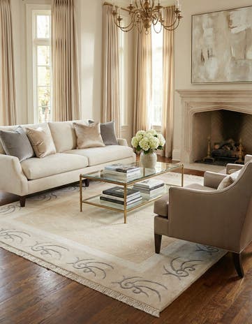 5' 7 x 7' 10 Hand Knotted Darya Wool Rug