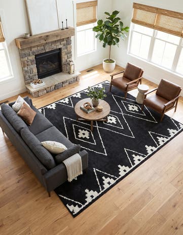 Black Oslo Rug