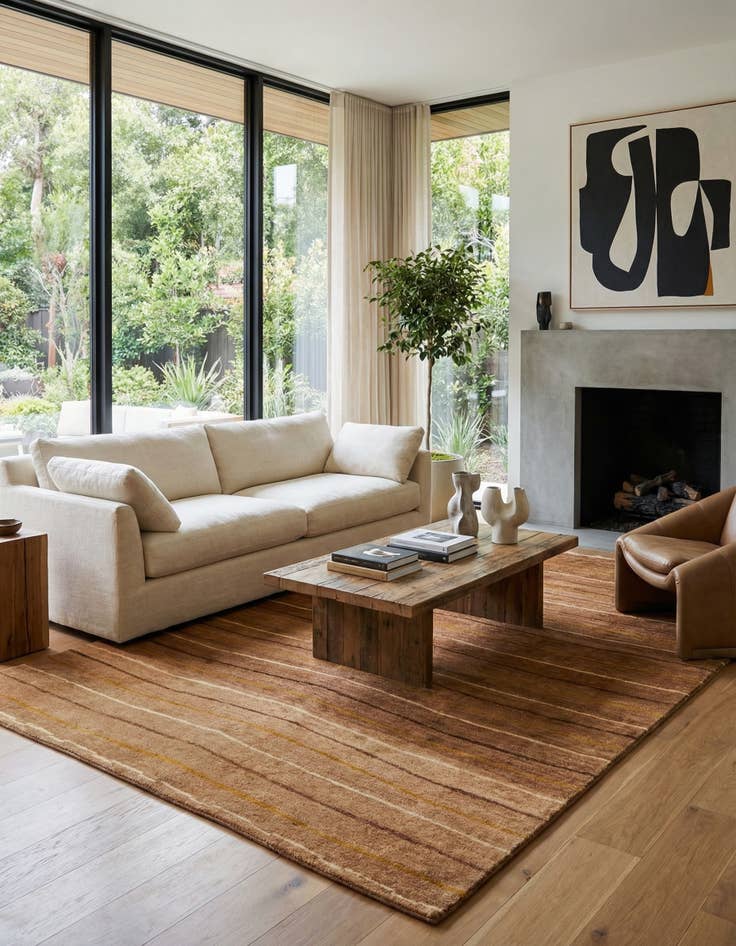 Detail image of 5' 6 x 8'  Hand Knotted Kashkuli Gabbeh Oriental Wool Rug