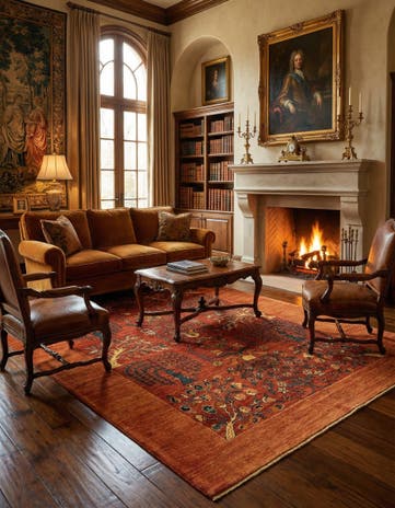 5' 7 x 8' 2 Luribaft Wool Rug