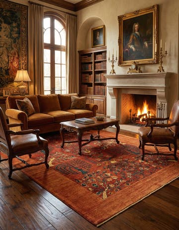 5' 7 x 8' 2 Luribaft Wool Rug