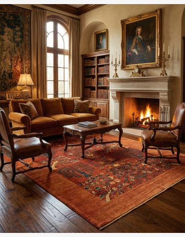 5' 7 x 8' 2 Luribaft Wool Rug