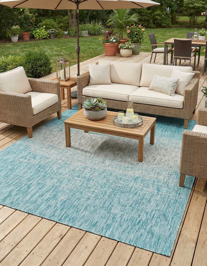 6' x 9' Easy-Clean Modern Indoor / Outdoor...