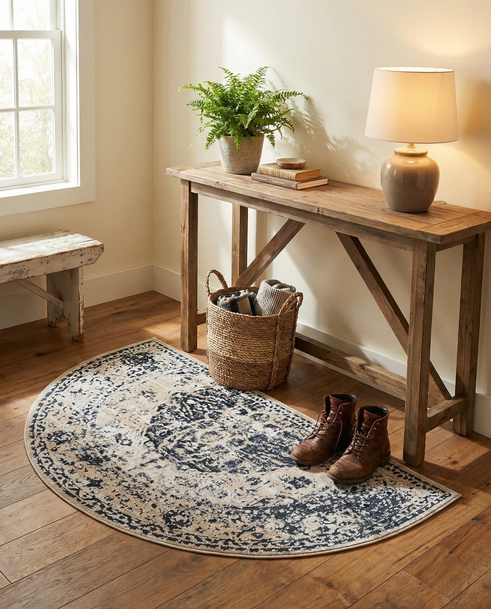 2' 7 x 4' Villa Hearth Rug