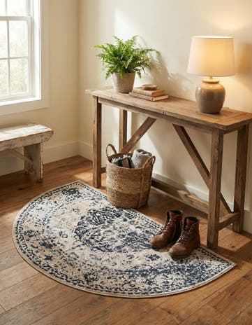 2' 7 x 4' Villa Hearth Rug