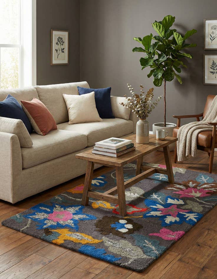 Detail image of 3' 1 x 5' Agra Rug