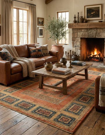 4' 9 x 6' 6 Luribaft Wool Rug