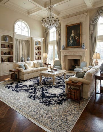 15' 6 x 21' 2 Hand Knotted Nain Persian Rug