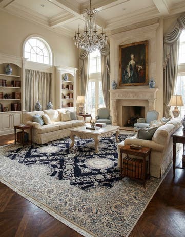 15' 6 x 21' 2 Hand Knotted Nain Persian Rug