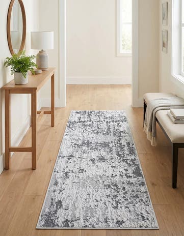 Gray Abbey Runner Rug