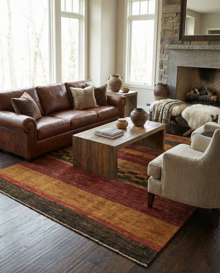 Detail image of 4' 10 x 6' 10 Modern Ziegler Rug