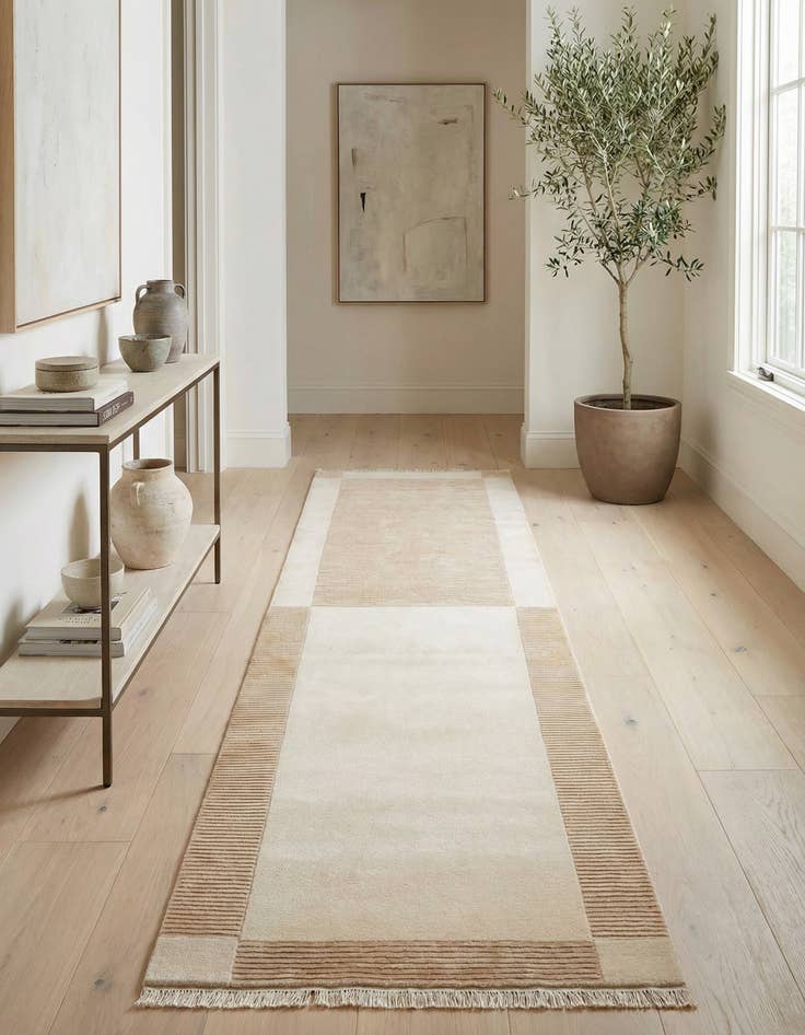 Detail image of  2' 9 x 13' 2  Hand Knotted Darya Wool Runner Rug