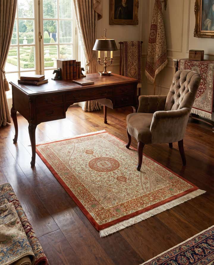 80cm x 120cm Ghom Silk Rug