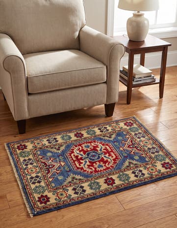 2' 1 x 3' Hand Knotted Kazak Rug
