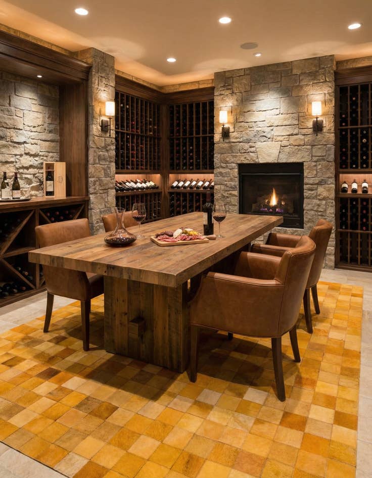 Detail image of 5' 2 x 8' Cowhide Stocks Rug