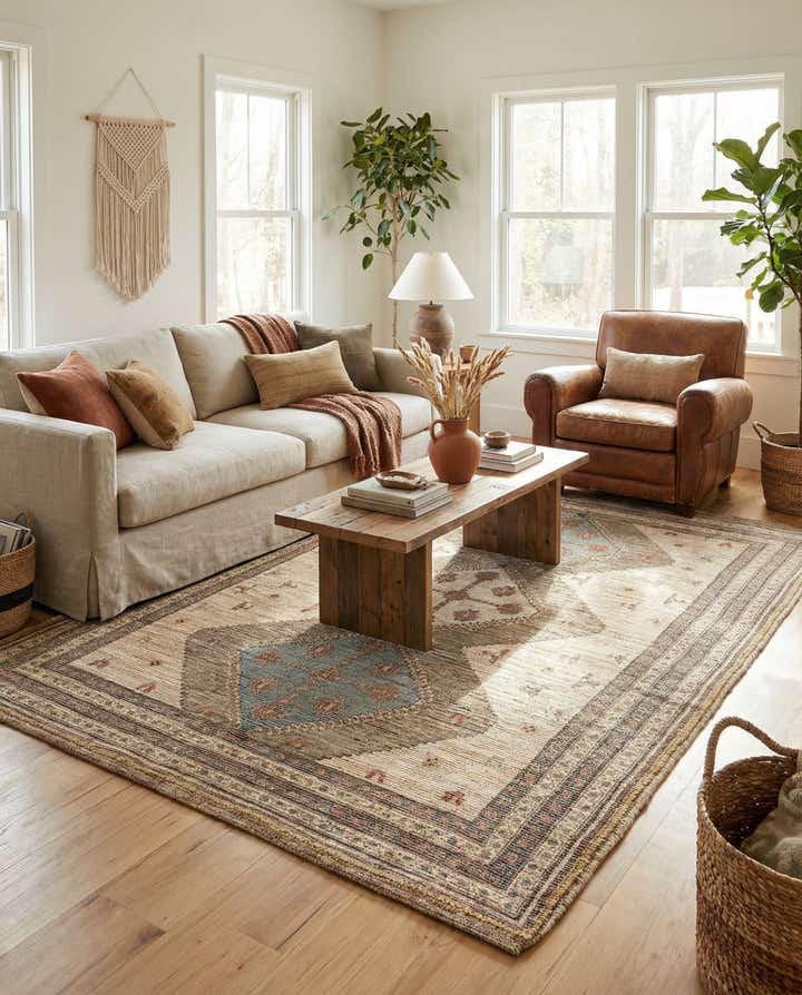 7' 10 x 10' Chenille Jute Rug