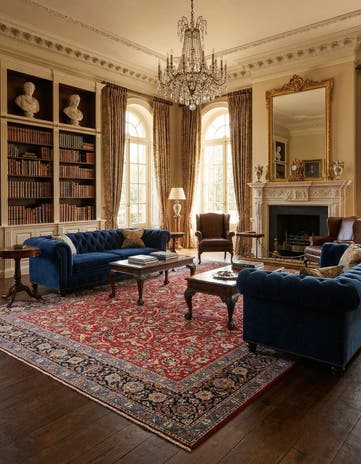 10' 2 x 13' 11 Kashan Rug