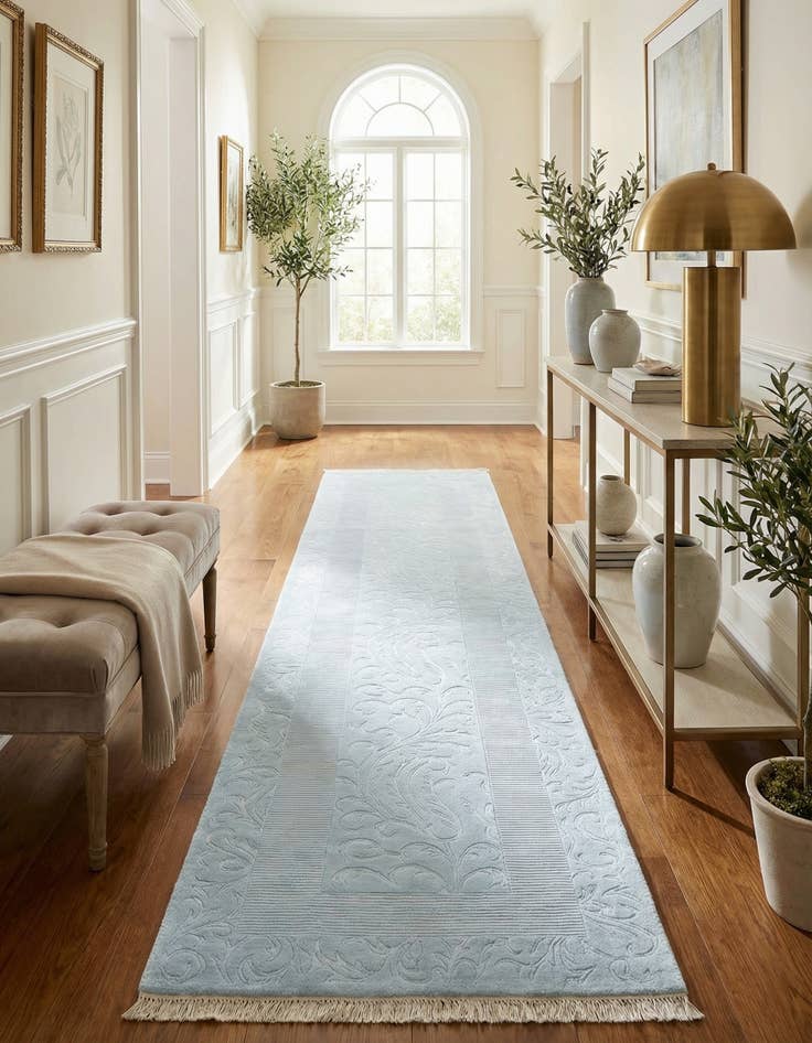 Detail image of 3' 3 x 12' 10  Hand Knotted Darya Wool Runner Rug