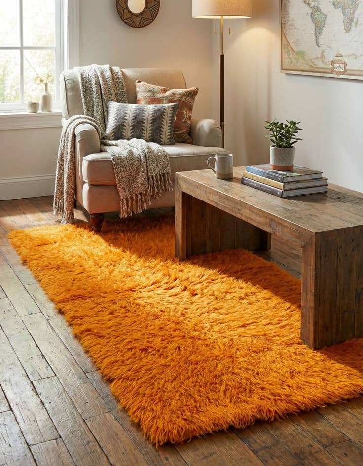 Detail image of  2' x 4' 7  Hand Knotted Moroccan Wool Runner Rug