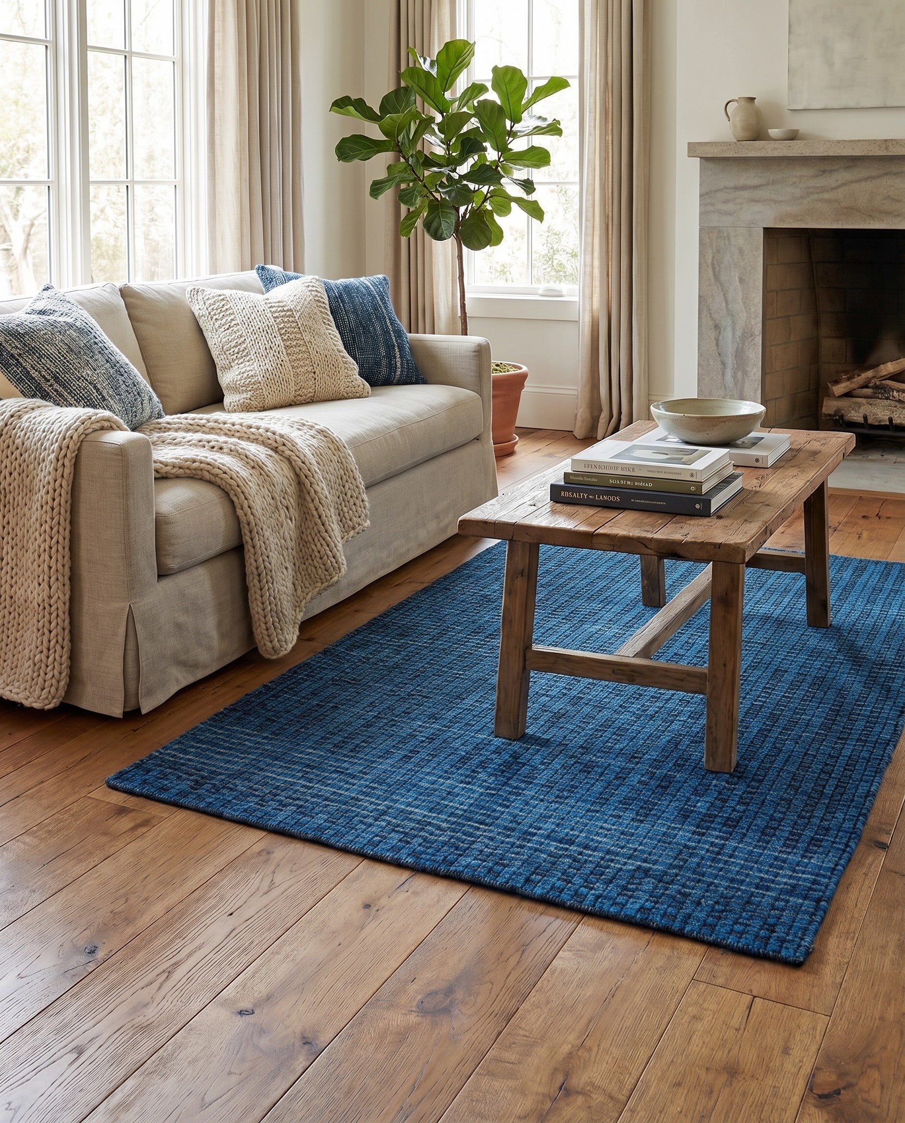 5' x 6' 4 Hand Knotted Darya Wool Rug