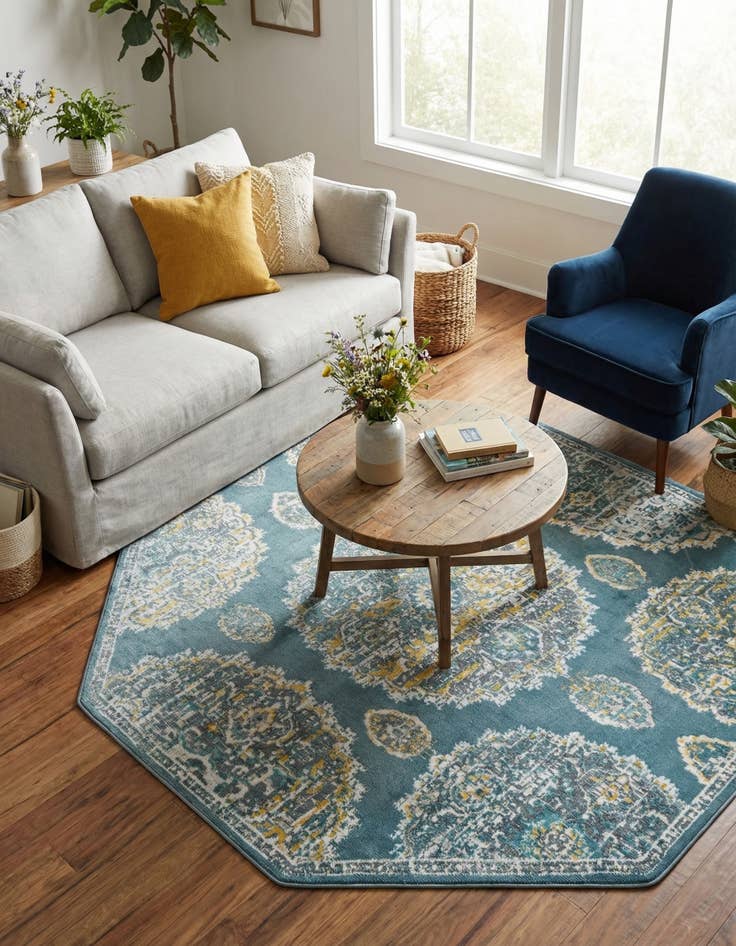 Detail image of  6' x 6' Paragon Octagon Rug