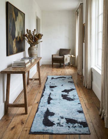 2' 7 x 9' Hand Knotted Ultra Vintage Persian Wool Runner Rug