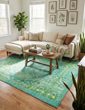7' 3 x 7' 3 Washable Francesca Square Rug
