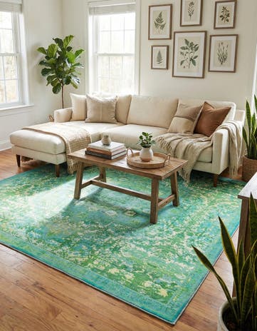 7' 3 x 7' 3 Washable Francesca Square Rug