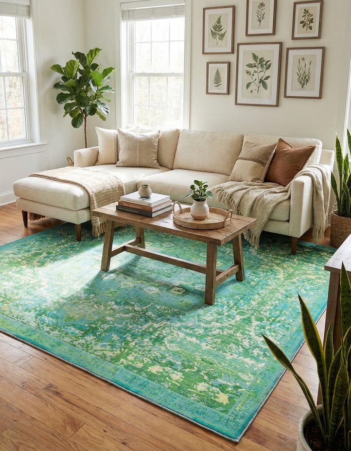 7' 3 x 7' 3 Washable Francesca Square Rug