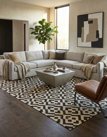 8' 6 x 11' 4 Hand Woven Kilim Modern Wool Rug
