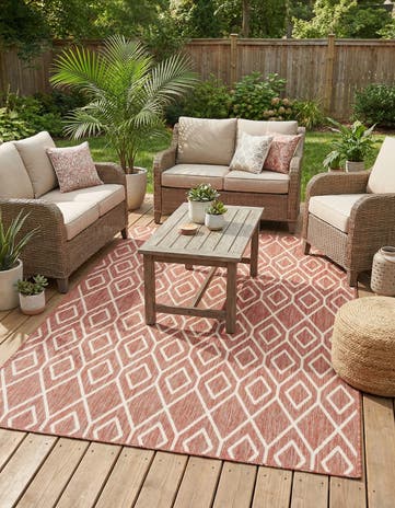 6' x 9' Easy-Clean Jill Zarin Turks and Caicos Indoor / Outdoor Rug