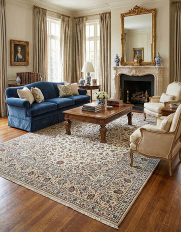 7' 10 x 11' 3 Kashan Wool Rug