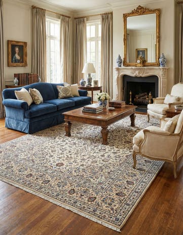 7' 10 x 11' 3 Kashan Wool Rug