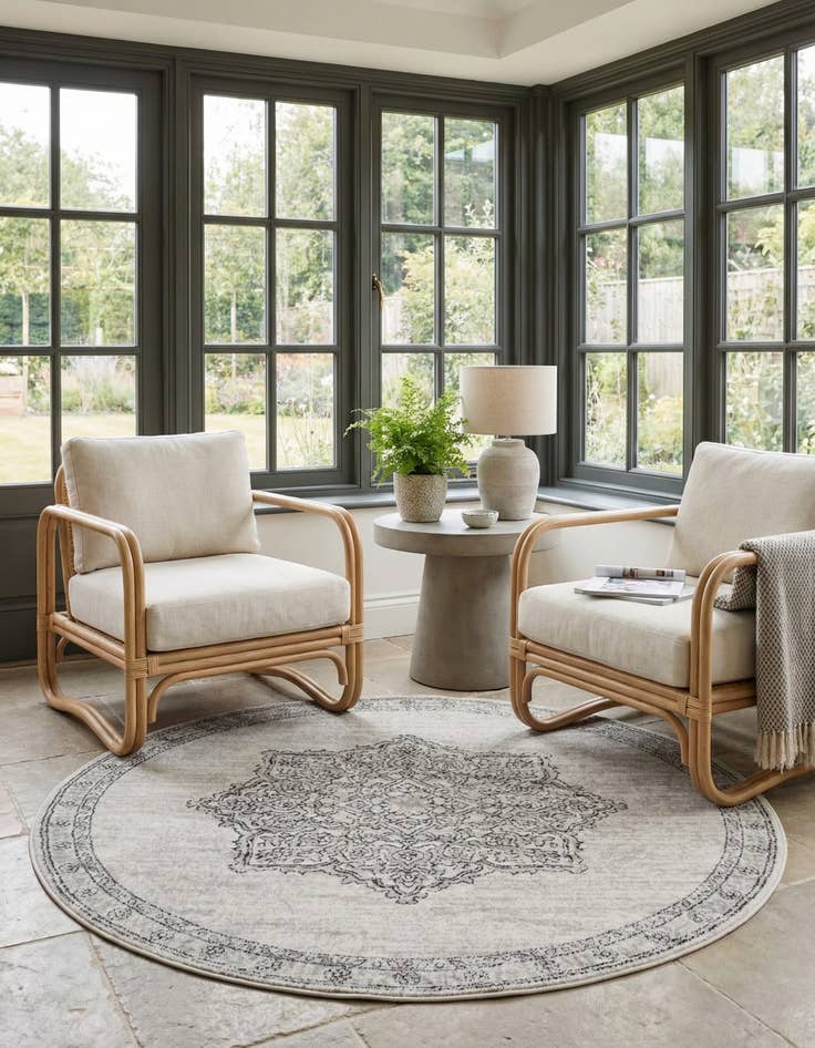 Detail image of 5' 3 x 5' 3 Nyla Round Rug