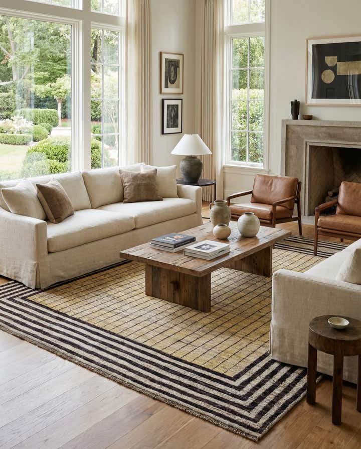 8' x 9' 10 Hand Knotted Darya Wool Rug