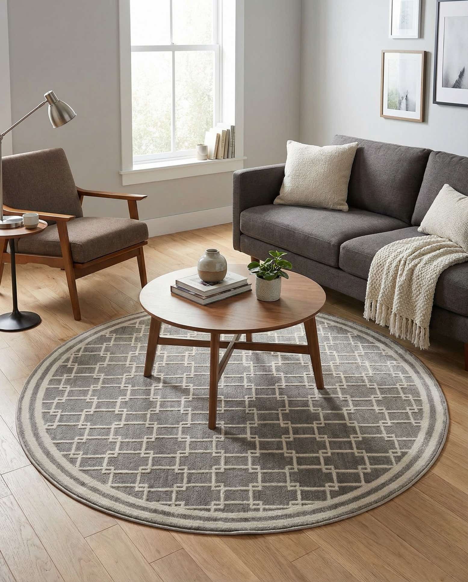 4' x 4' Metropolitan Uptown Round Rug