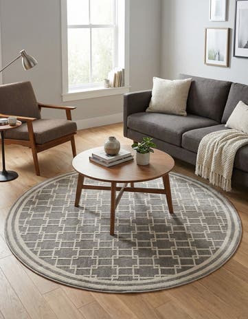 Jill Zarin 4' x 4' Metropolitan Uptown Round Rug