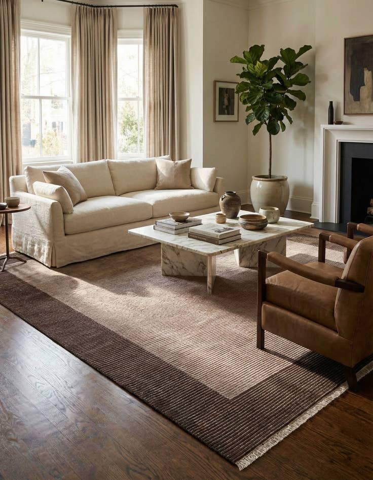 Detail image of  8' 1 x 11' 4  Hand Knotted Darya Wool Rug