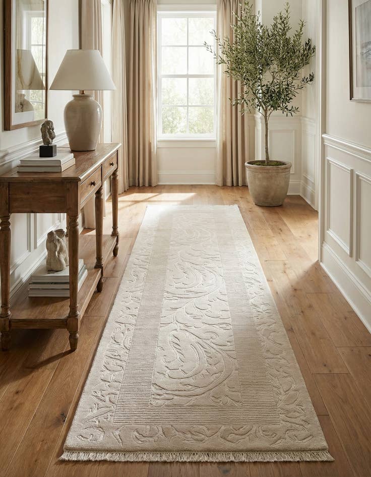 Detail image of 2' 9 x 9' 7  Hand Knotted Darya Wool Runner Rug