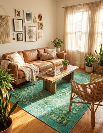 5' 3 x 8' Washable Francesca Rug