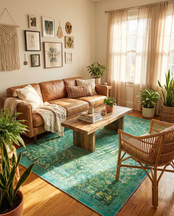 5' 3 x 8' Washable Francesca Rug