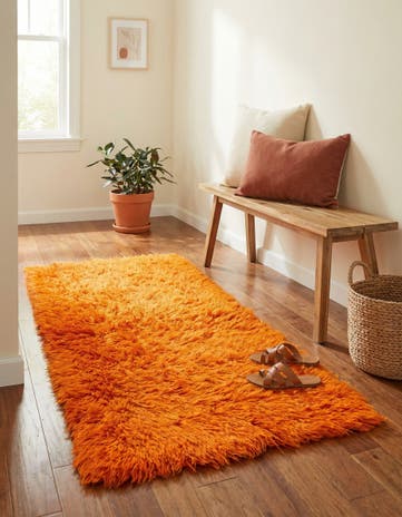 2' 3 x 4' 6 Hand Knotted Moroccan Wool Runner Rug
