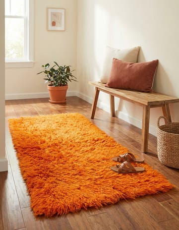 2' 3 x 4' 6 Hand Knotted Moroccan Wool Runner Rug