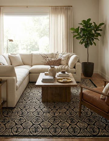 9' 2 x 12' 6 Hand Knotted Darya Wool Rug