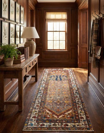 2' 7 x 7' 9 Hamedan Runner Rug