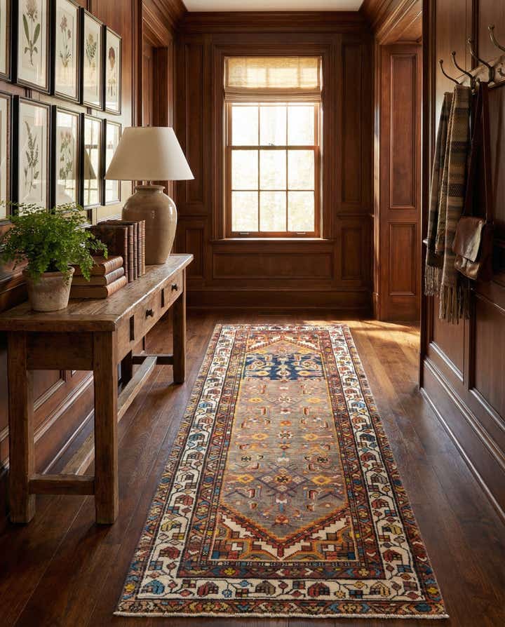 2' 7 x 7' 9 Hamedan Runner Rug